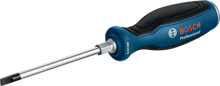 Bosch SL5.5x100 크롬 바나듐 슬롯 드라이버.