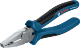 인체공학적 손잡이가 달린 Bosch 유니버설 콤비네이션 플라이어 180mm.