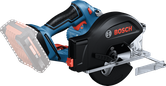 Bosch GKM 18V-50 무선 목재 절단용 원형톱.