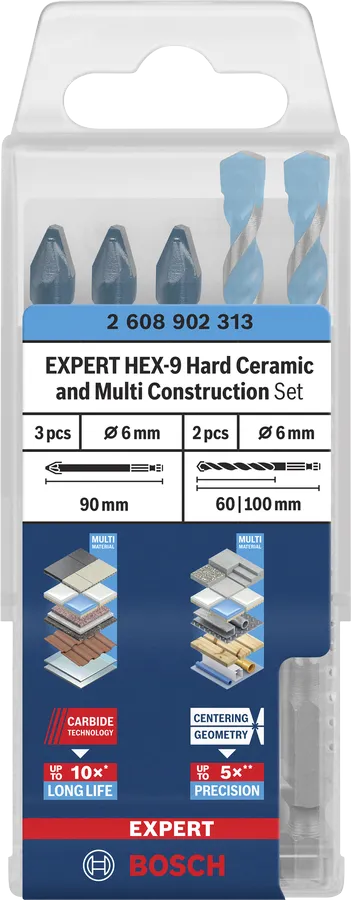 EXPERT HEX-9 Hard Ceramic 및 Multi Construction 세트