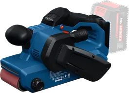 18V 배터리 슬롯이 있는 Bosch GBS18V-75 벨트 샌더.
