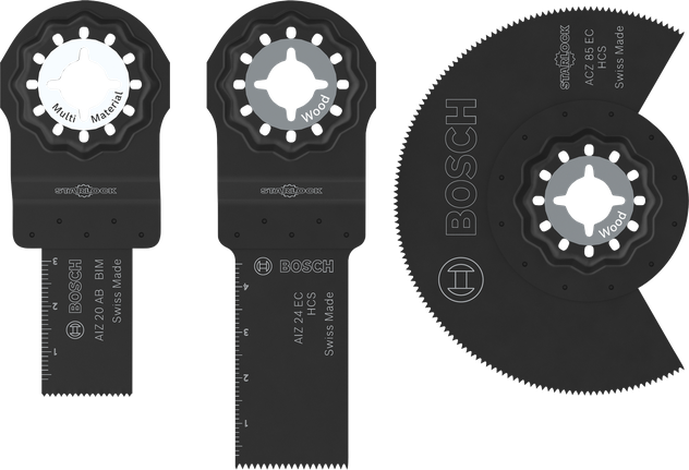 Bosch 목재 및 소프트 메탈 블레이드 세트, 3개.