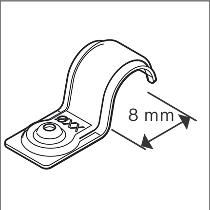 케이블 클램프 8mm.