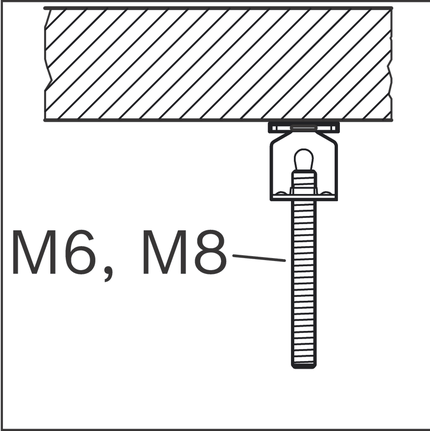내부 나사산 걸이.