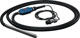 전원 케이블이 부착된 Bosch GDI38-500 콘크리트 진동기.