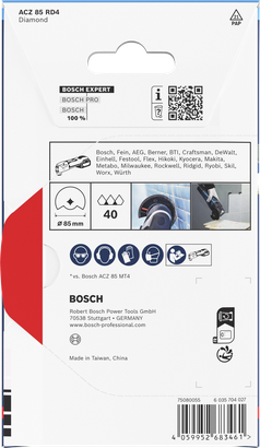 EXPERT ACZ 85 RD4 Bosch EXPERT ACZ 85 RD4 다이아몬드 그라우트 세그먼트 블레이드 85mm.