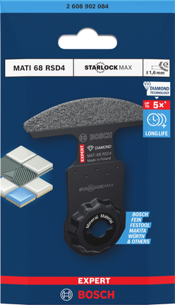 Bosch EXPERT MATI 68 RSD4 다이아몬드 코너 블레이드 (타일용).