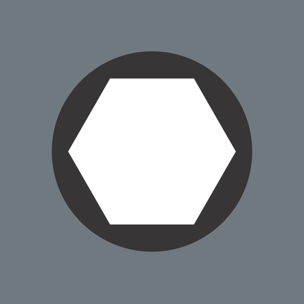 육각 드라이버 헤드.