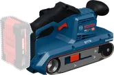 18V 배터리 슬롯이 있는 Bosch GBS18V-75 벨트 샌더.
