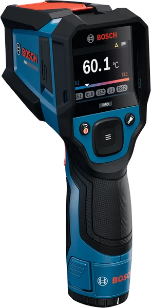 디지털 디스플레이가 장착된 Bosch GIS 800 열 감지기.