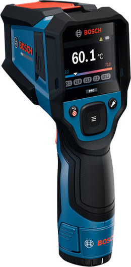 디지털 디스플레이가 장착된 Bosch GIS 800 열 감지기.