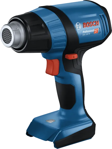 Bosch GHG 18V-50 무선 열풍기, 온도 조절 2단계.