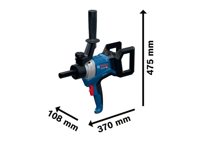 Bosch GRW 18V-120 교반기 크기 정보.