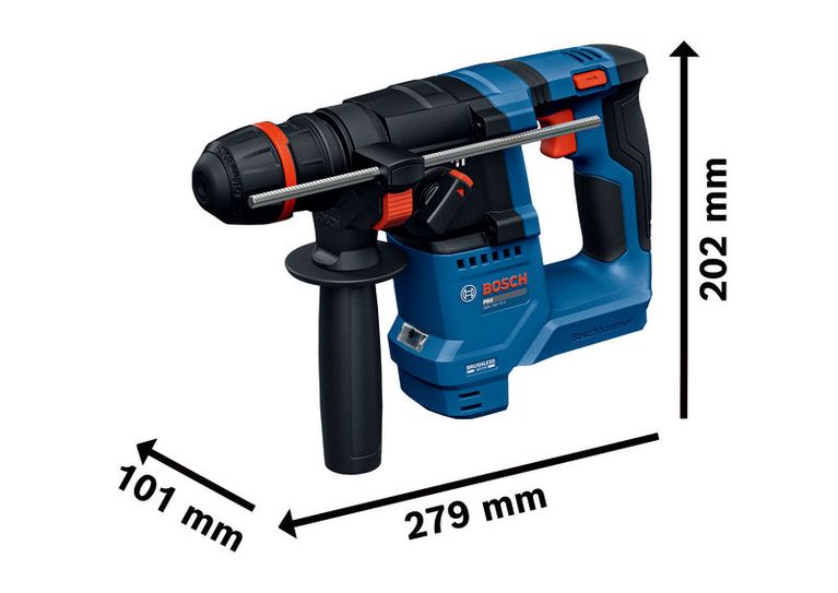 Bosch GBH 18V-18 X 무선 로터리 해머 (ONECHUCK 장착).