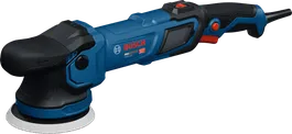 인체공학적 손잡이가 장착된 Bosch GPX9-125S 광택기.