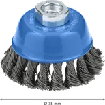 Bosch 메탈 헤비 컵 브러시 75 x 0.5 mm (앵글 그라인더용).