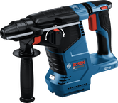 SDS 플러스 기능이 탑재된 Bosch GBH18V-24 무선 로터리 해머.