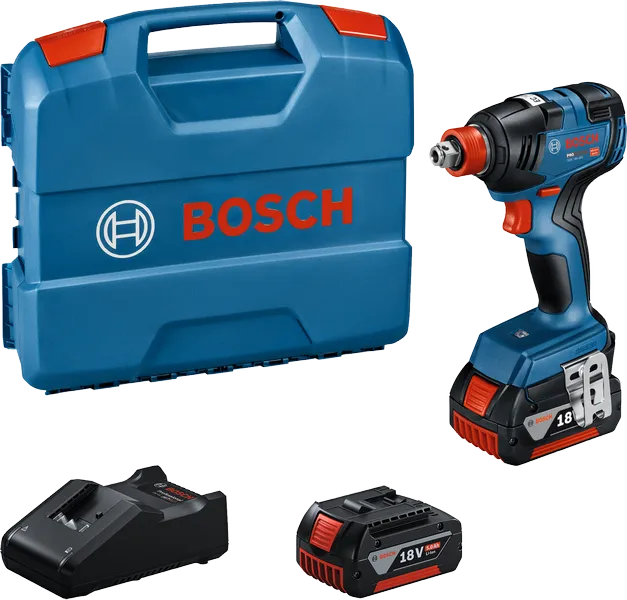 Bosch GDX 18V-200 무선 충격 드라이버 세트.