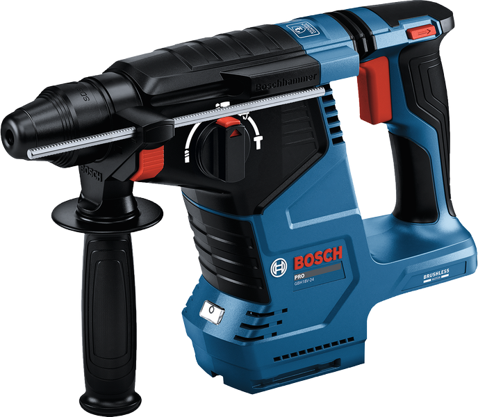 Bosch GBH18V-24 측면 손잡이형 로터리 해머 드릴.