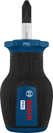 인체공학적 손잡이가 달린 Bosch PRO 스터비 스크루드라이버 PH2 x 25 mm.