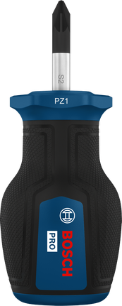 인체공학적 손잡이가 달린 Bosch PRO 스터비 스크루드라이버 PZ1.