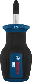 인체공학적 손잡이가 달린 Bosch PRO 스터비 스크루드라이버 PZ2 x 25 mm.