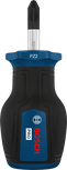 인체공학적 손잡이가 달린 Bosch PRO 스터비 스크루드라이버 PZ2 x 25 mm.