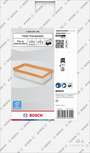 Bosch GAS12-25LS 진공청소기용 평면 주름 필터.