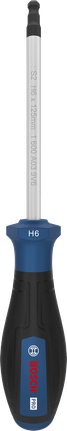 Bosch PRO 드라이버 H6 x 125 mm, 인체공학적 손잡이 포함.