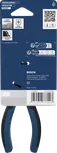 Bosch 180mm 롱노즈 플라이어, 다중 구성 요소 손잡이.