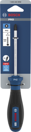 인체공학적 손잡이가 있는 Bosch PRO PH2 x 100mm 스크루드라이버.