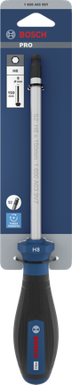 인체공학적 손잡이가 있는 Bosch PRO H8 x 150mm 스크루드라이버.