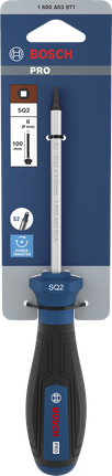 인체공학적 손잡이가 장착된 Bosch PRO SQ2 x 100mm 스크루드라이버.