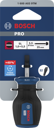 Bosch PRO 스터비 SL 1.0 x 5.5 x 25 mm 스크루드라이버.