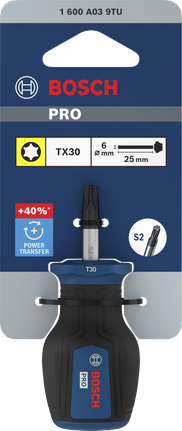 Bosch PRO 25mm 스터비 스크루드라이버 TX30 (토크스 나사용).