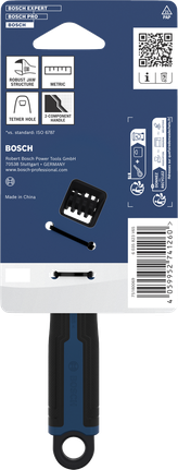 Bosch 150mm 조절식 렌치, 견고한 턱 구조.