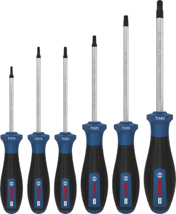 Bosch PRO 스크루드라이버 세트 TH, S2 샤프트 6개입.