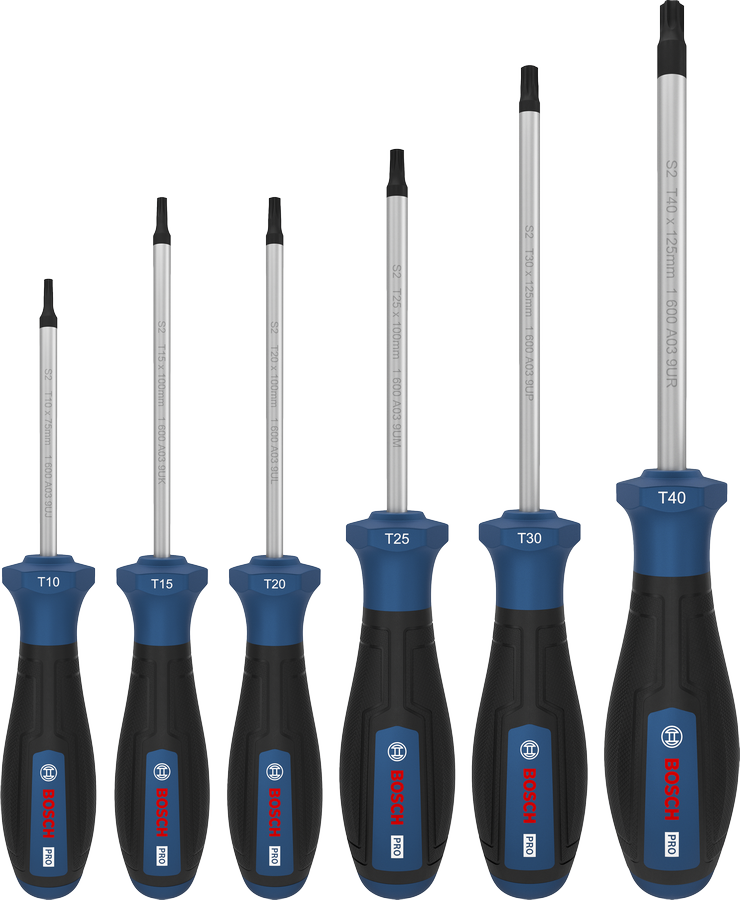 PRO Torx 스크류 드라이버 세트, 6PCS
