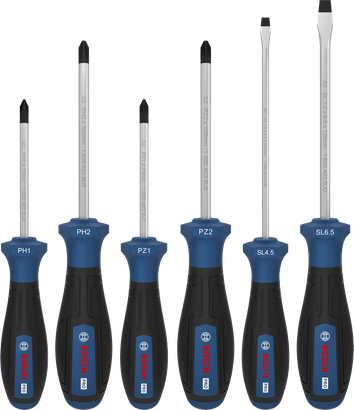 PRO PH/PZ/SL 스크류 드라이버 세트, 6PCS