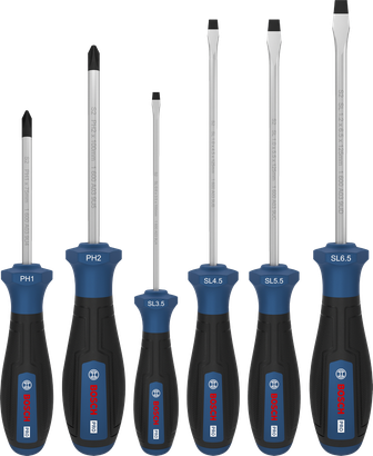 PRO PH/SL 스크류 드라이버 세트, 6PCS