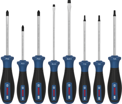 PRO PH/PZ/SL/TX 스크류 드라이버 세트, 6PCS