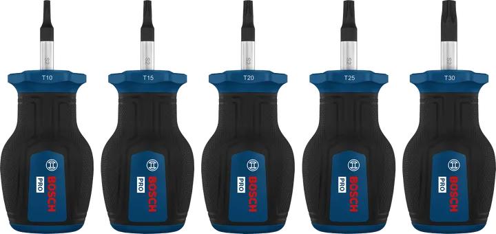 PRO 짧은 Torx 스크류 드라이버 세트, 5PCS