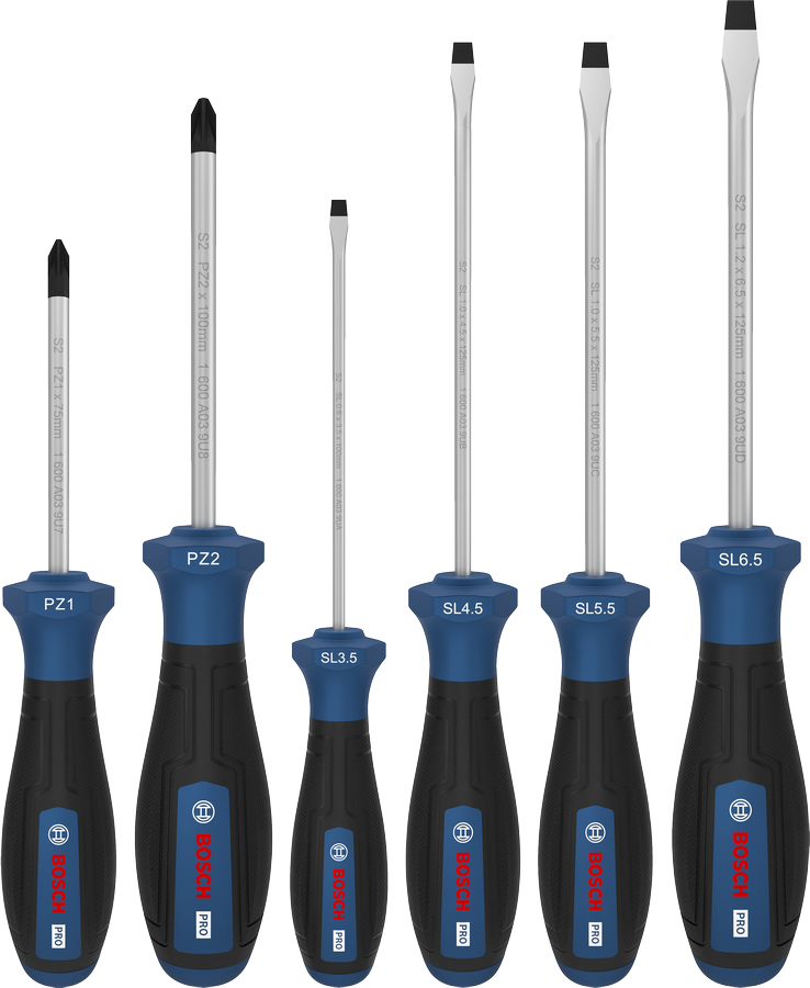 PRO PZ/SL 스크류 드라이버 세트, 6PCS