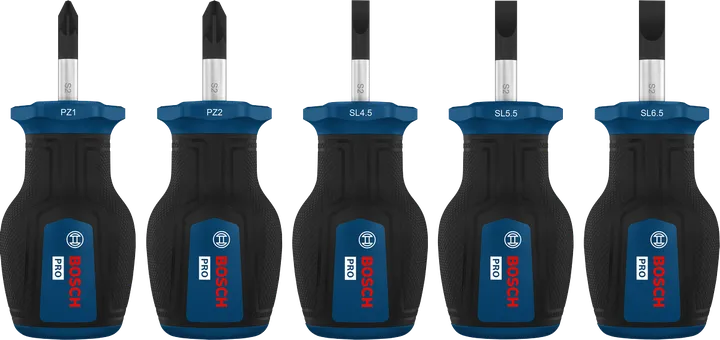 PRO Stubby PZ/SL 스크류드라이버 세트 , 5개
