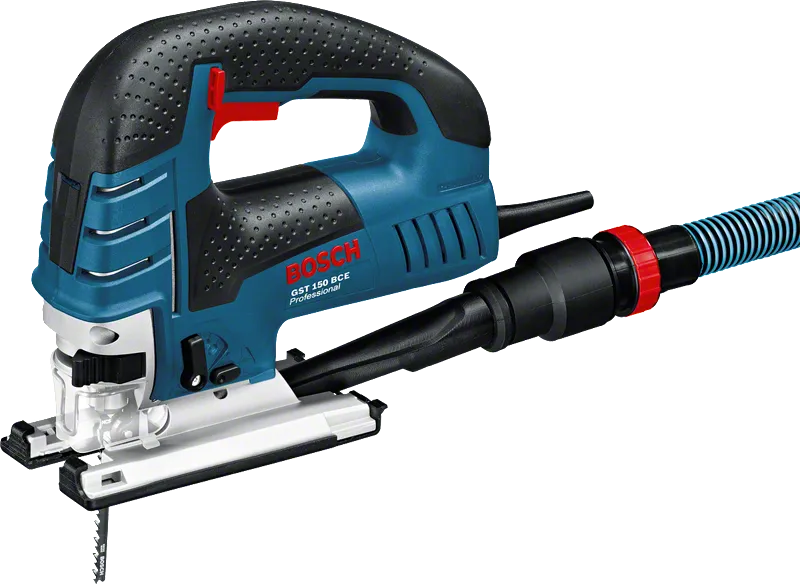 780W 입력과 150mm 목재 절단 깊이를 갖춘 Bosch GST 150 BCE 톱.