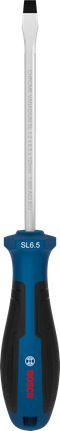 인체공학적 손잡이가 있는 Bosch SL 6.5 일자 드라이버.