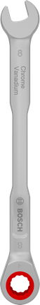 Bosch 라쳇식 복합 렌치 8mm 크롬 바나듐 재질.
