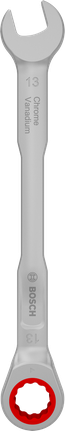 Bosch 라쳇식 복합 렌치 13mm 크롬 바나듐 재질.