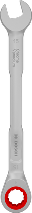 Bosch 15mm 라쳇 복합 렌치 (크롬 바나듐 재질).