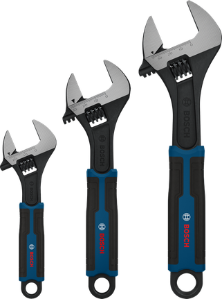 Bosch 조절식 렌치 세트 150, 200, 250mm.